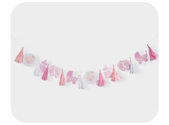 Picture of Baby collection paper tassel garland