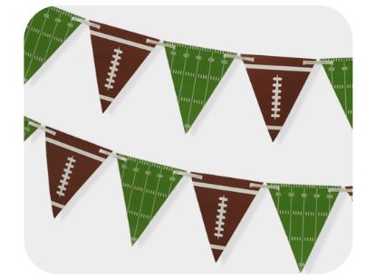 Picture of American football bunting